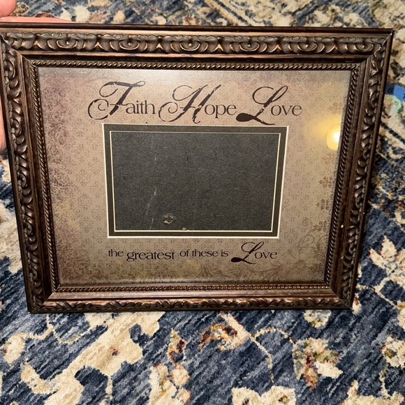 Wooden Picture frame FAITH HOPE LOVE - Picture 7 of 12